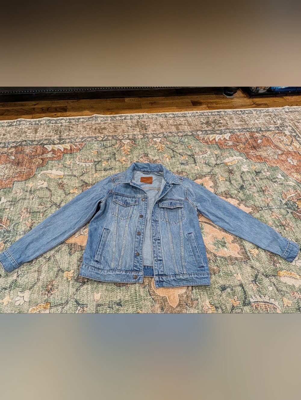Abercrombie & Fitch Light Blue Denim Trucker Jacket